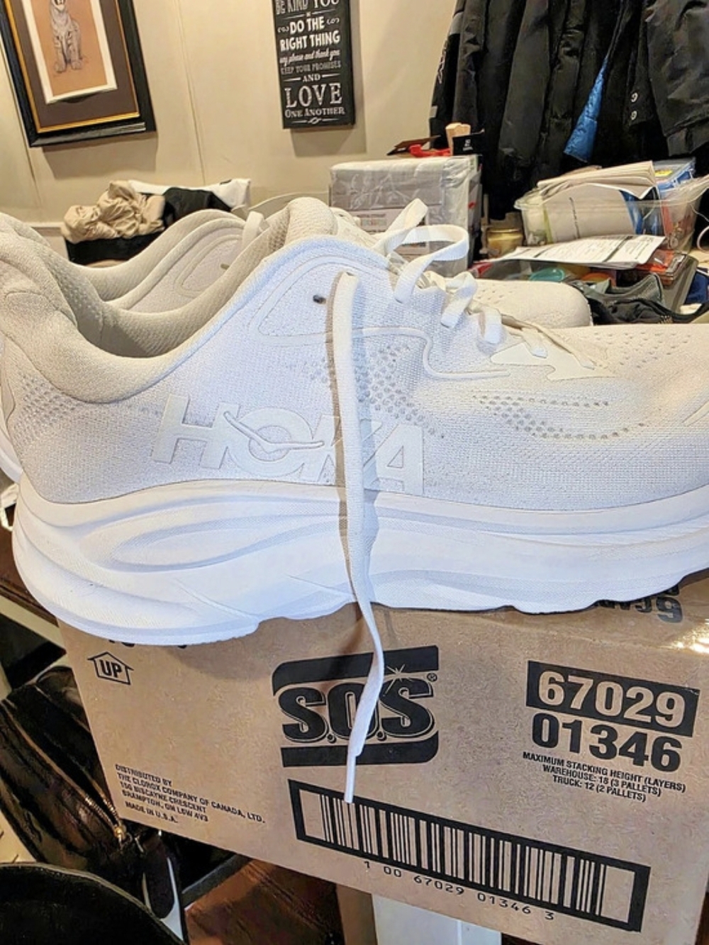 Hoka White Athletic Shoes US 13 NWT